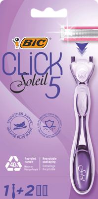 BIC Click Soleil 5 Hybrid brij.+2 pat.OS