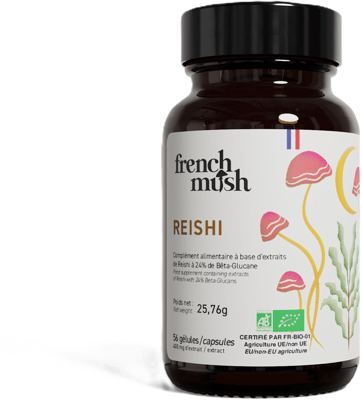 French mush Reishi kaps. 56 kom.