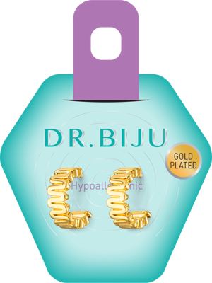DR.BIJU naušnice Ring gold 1 par