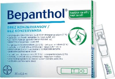 Bepanthol kapi za oči 20 x 0,5 ml