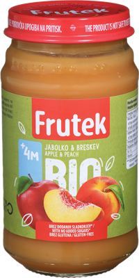 FRUTEK BIO KAŠICA JAB. BRESKVA 190 g ALCA