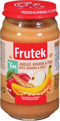 Frutek voćna kašica jabuka/ban/pir 190g