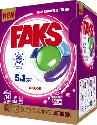 Faks kaps. 14 pr./ 14 kom. Color