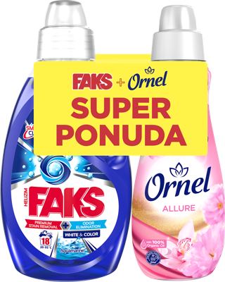 FAKS GEL 900 ML +ORNEL 800 ML ALLURE