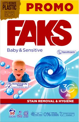 Faks 50 pr./2,75 kg baby &sensitive