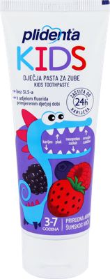 PLIDENTA ZUBNA PASTA 75 ML KIDS 3-7 GOD