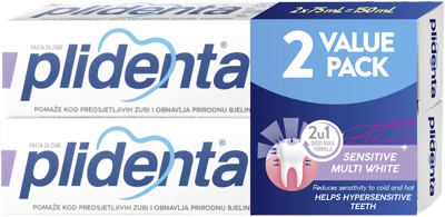 PASTA ZA Z. 2X75 ml PLIDENTA SENS.