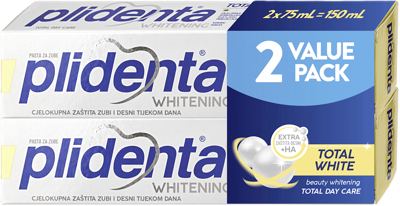 Plidenta zub.pas. Total White 2x75 ml