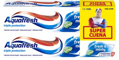 Aquafresh zub.pasta Fresh&Minty 2x100 ml