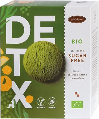 Delicia DETOX eko keksi bez šeć. 125g