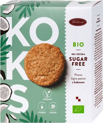 Delicia KOKOS eko keksi bez šeć. 135g