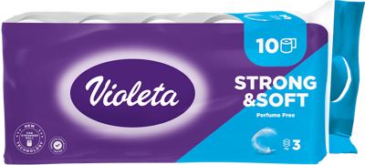 VIOLETA TOALETNI PAPIR 10/1 3-SLOJNI PURE & STRONG