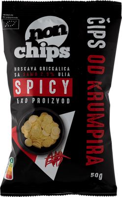 NonChips EKO čips odkrumpira Spicy 50g