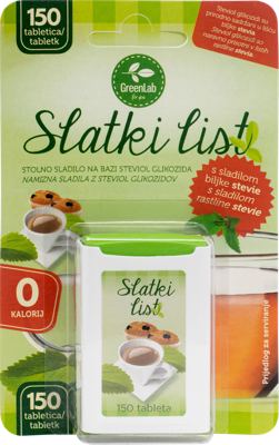 Green lab slatki list,Stev.tablete 9g