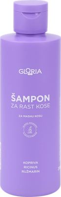 Gloria šampon za rast-masna kosa200ml