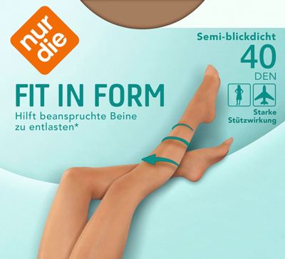 nur die Form hulah. 40 DEN amber 40-44