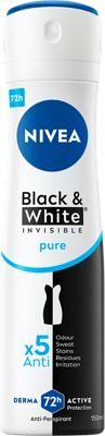 NIVEA DEO SPRAY INVISIBLE B&W PURE FM 150ml