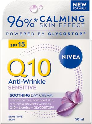 Nivea Q10 Sens. dnevna krema SPF15 50 ml