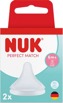 NUK sisač silikon PM 6+ mj. 2 kom.
