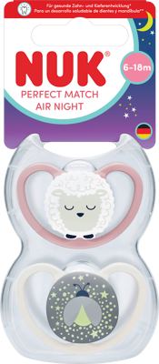 NUK duda var. PM Night 6-18 mj. 2 kom.