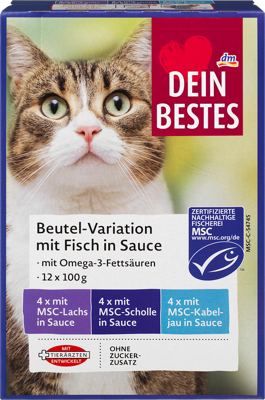DB mačka losos lis. past. 12x100g T