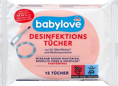 babylove vlažne maram./dezinf.15kom. T