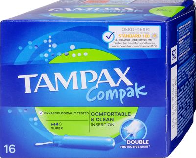 TAMPONI TAMPAX COMPAK SUPER 16 SRP ORB