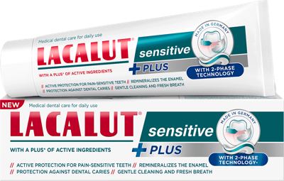 Lacalut zub.pasta sensitive plus 75 ml