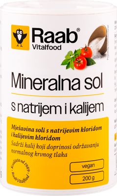 Raab Low Nat sol s kalijem 200 g