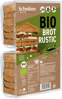 Schnitzer eko kruh kriške/rustic 430g