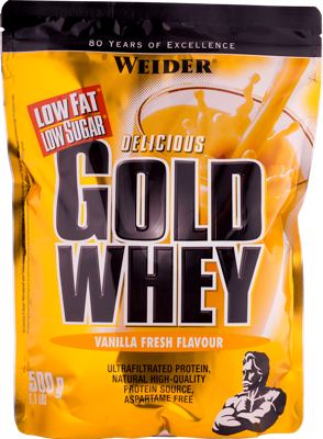 Weider Gold Whey prah okus vanil.500g