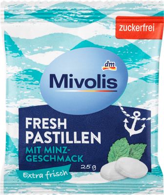 Mivolis pastile s okusom metvice 25 g