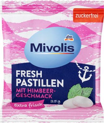 Mivolis pastile/okus malina bez šeć. 25g