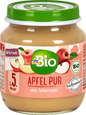 dmBio kašica jabuka 125g Demeter,5+