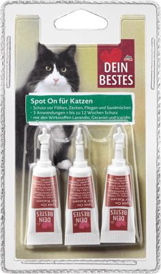 DB mačka Spot on pr.krpelj/buha 3x1ml