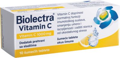 Biolectra limun 1000mg šum.tbl.10 kom.