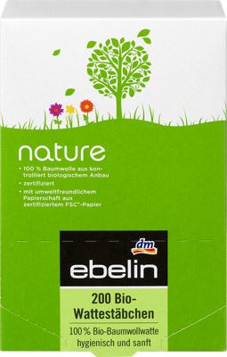 ebelin nature bio vat. štapići 200kom