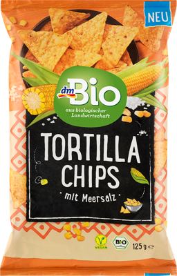 dmBio tortilja čips s mor.soli 125 g