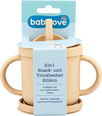 babylove šalica 2u1 silikonska 1kom.
