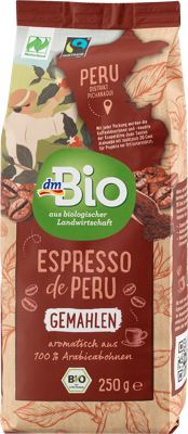 dmBio Espresso de Peru mljeveni 250g