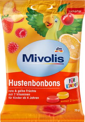 Mivolis bomboni s okusom voća 75g