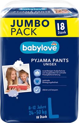 babylove noćne pelene-gaćice L 18/1 OS