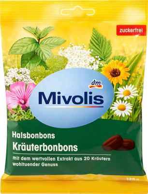 Mivolis biljni tvrdi bomboni 125 g