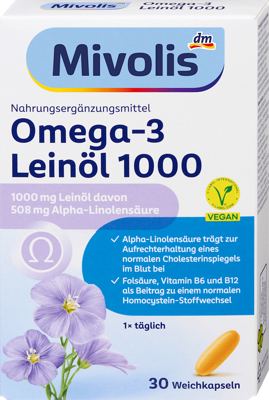 Mivolis omega-3 kaps. ulje lana 30 kom.