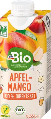dmBio sok od jabuke i manga 0,33 l