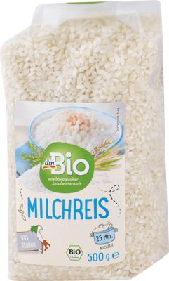 dmBio bijela riža okruglo zrno 500 g