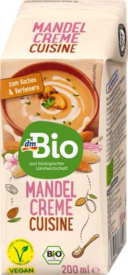 dmBio vrhnje za kuhanje badem 0,2 l