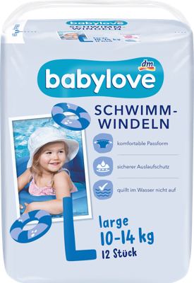 babylove pelene za kupanje L 12k.