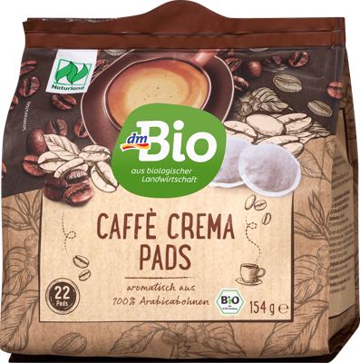 dmBio jastučići za krem kavu 154 g