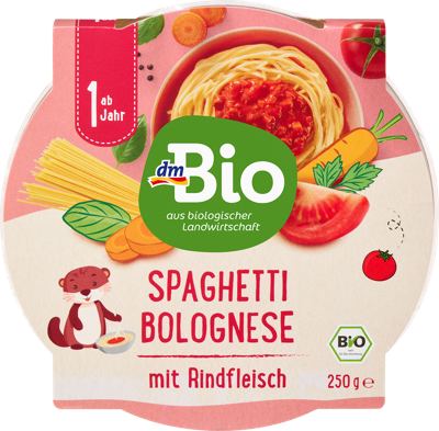 dmBio obr. špageti bolognese 12+, 250 g